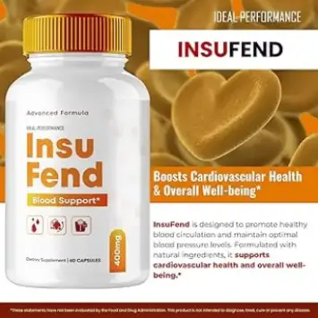 Diagram showing how InsuFend supports healthy blood sugar and metabolic balance